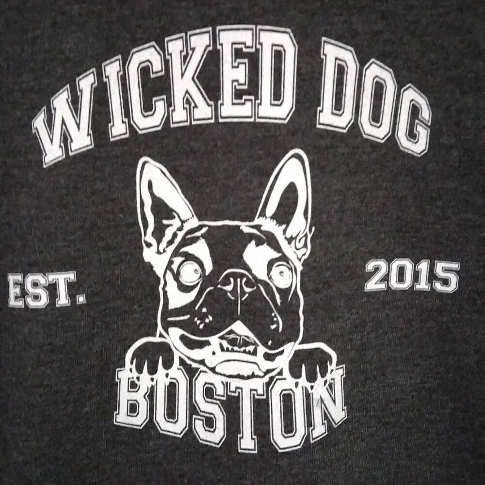 Wicked Dog Hoodie, Youth, Large, Grey, NWT